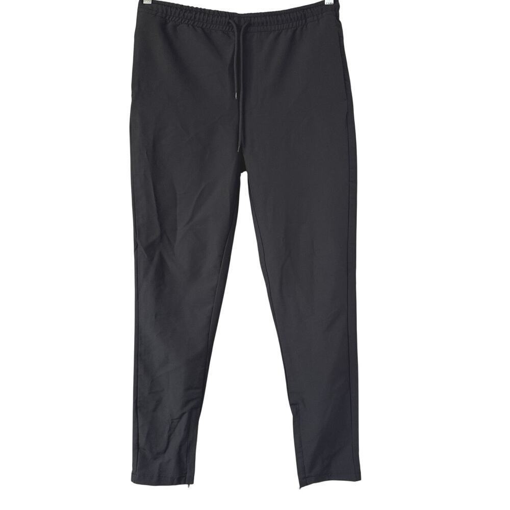 Nomad Black Travel Pants Womens Medium Stretch Lightweight Ankle Slit